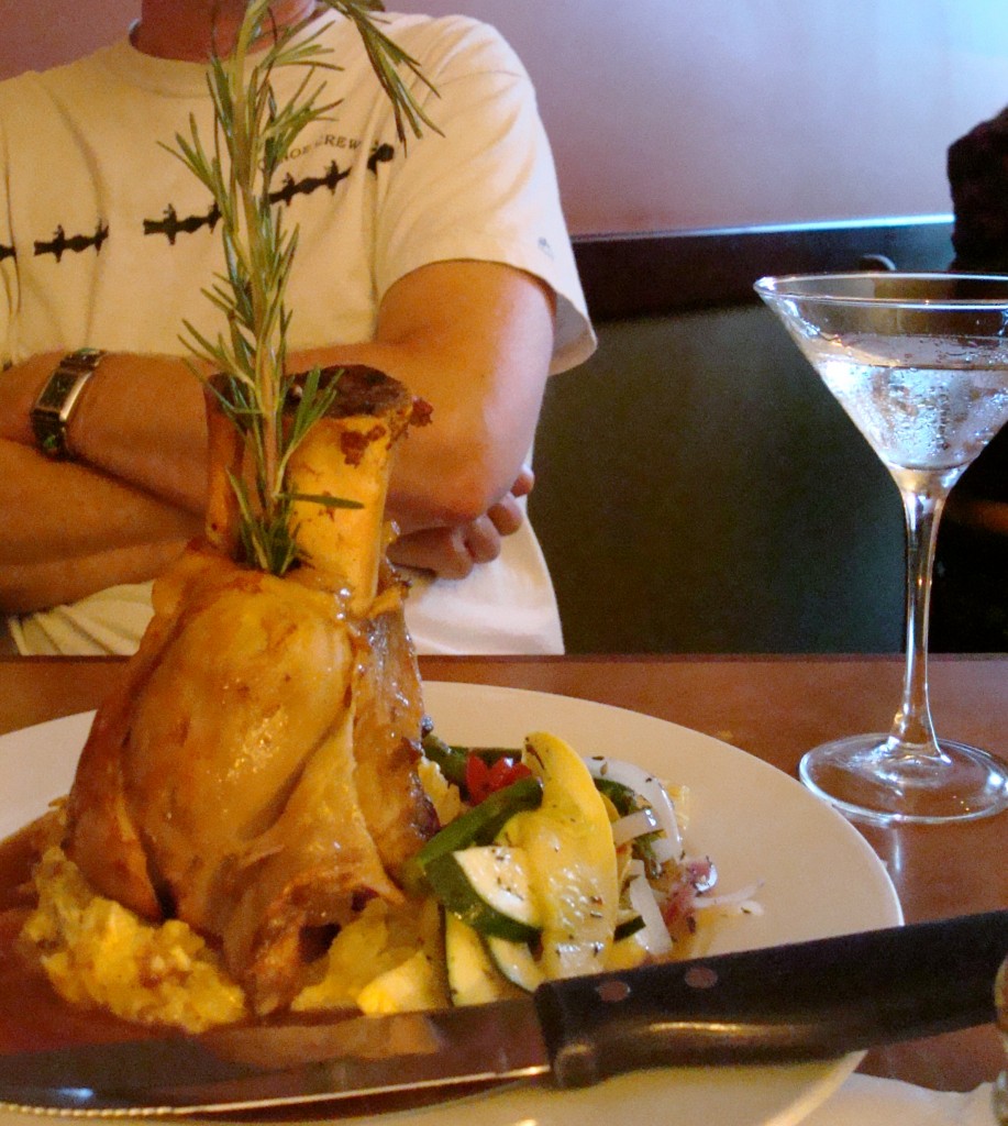 PORK OSSO BUCO and DRY FLY MARTINI